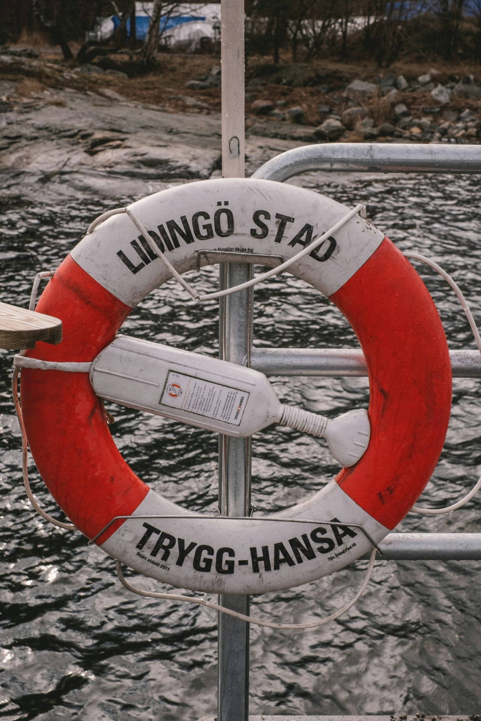 a life preserver on a boat in the water